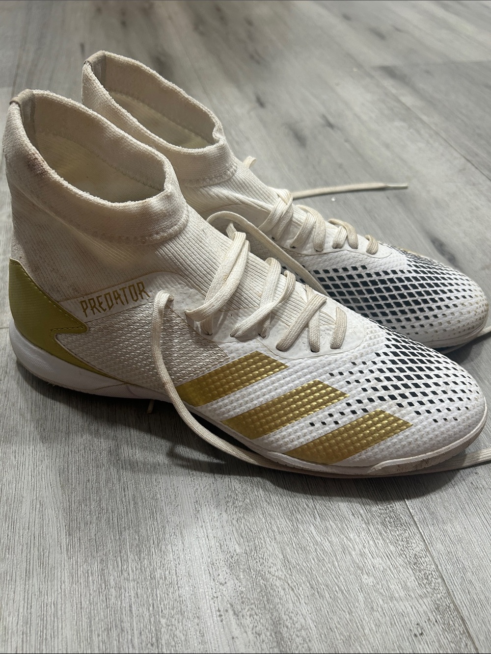 Adidas Predator Mutator 20.3 'White Gold Metallic' 2020 sz 7.5